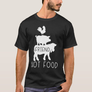 T-shirt Amis végétarien Pas de nourriture