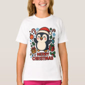 T-shirt AMITA | Merry Christmas Penguin (Devant)