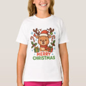 T-shirt AMITA  - Merry Christmas Reindeer (Devant)