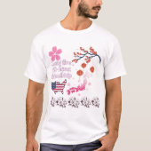 T-shirt Amitié blanche sans fin (Devant)