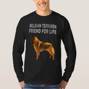 T-shirt Amitié de chien de Tervuren belge pour la vie
