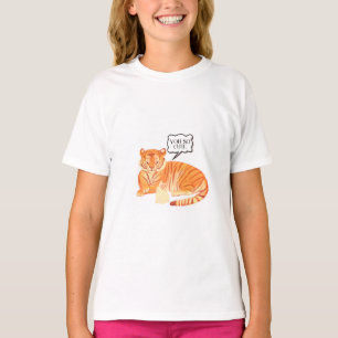 T-shirt Amitié du tigre et du lapin - Beau animal Illustra