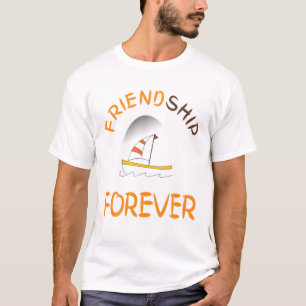 T-shirt Amitié Navire Amitié pour toujours Girami Boyfrien