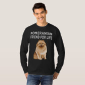 T-shirt Amitié Poméranienne Pour La Vie Amitié Chien (Devant entier)
