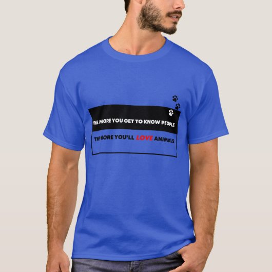 T-shirt Amitié pour les animaux (Devant)
