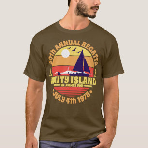 T-shirt Amity Island 50e Régate annuelle 4 juillet 1975 We