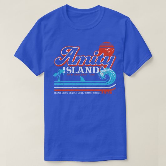 T-shirt Amity Island Retro Universal UCS LLC (Design devant)