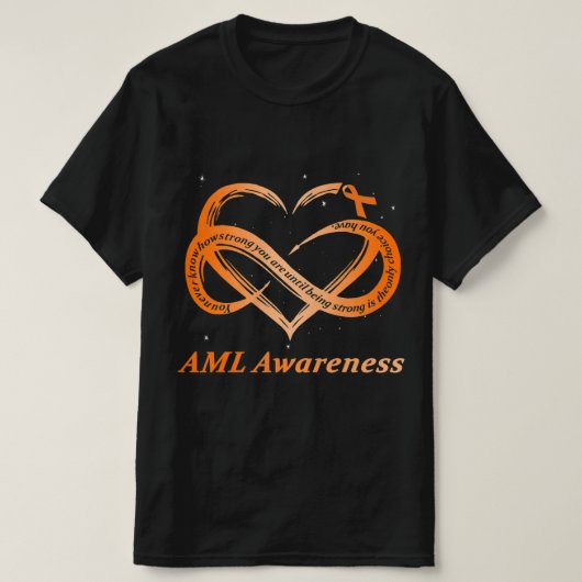 T-shirt AML Warrior I'm Fine Acute Myeloid Leukemia Awaren (Design devant)