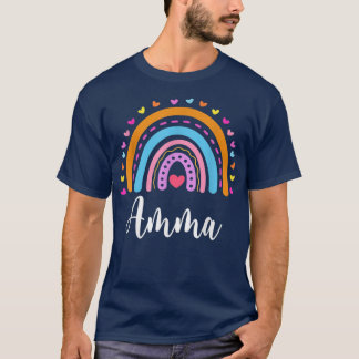 T-shirt Amma Cadeaux Pour Grand-Mère Amma Mère Arc En Ciel