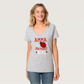 T-shirt Amma De La Fille D'Anniversaire Ladybug Anniversai (Devant entier)