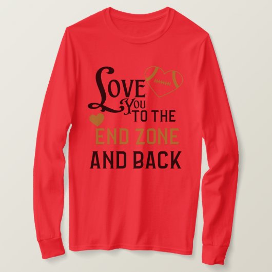 T-shirt AMMO Apparel USA Vous Aimez La Zone Endzone (Design devant)