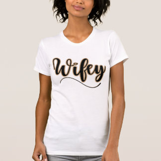 T-shirt Ammo Apparel USA Wifey Tan Bold Femme
