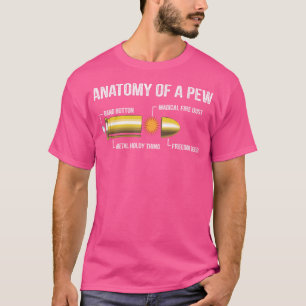 T-shirt Ammo Gun Drôle Anatomie D'Une Pew