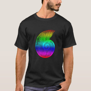 T-shirt Ammonite coloré Rainbow Fossil