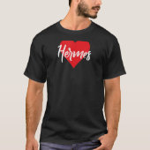 T-shirt Amo A Hermes Primer Nombre Yo Corazón (Devant)
