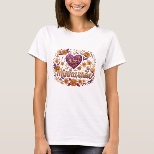 T-shirt Amo a minha mãe, (Devant)