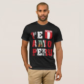 T-shirt AMO Pérou - de Te étiquette InKa1821 (Devant entier)