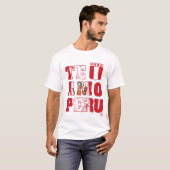 T-shirt AMO Pérou (longtemps/lumière) - de Te étiquette (Devant entier)