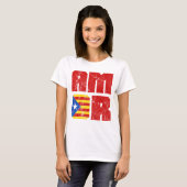 T-shirt Amor Catalan Love, Catalogne Estelada Drapeau (Devant entier)