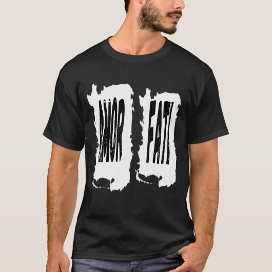 T-shirt Amor Fati - Cuddling Kitten And Puppy In Sunset  (Devant)