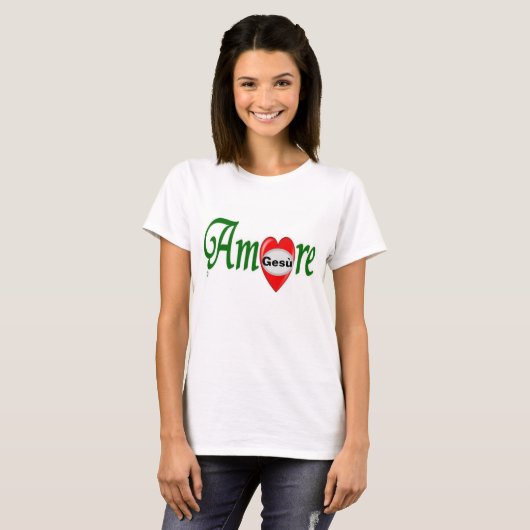 T-shirt AMORE Gesù (Devant entier)