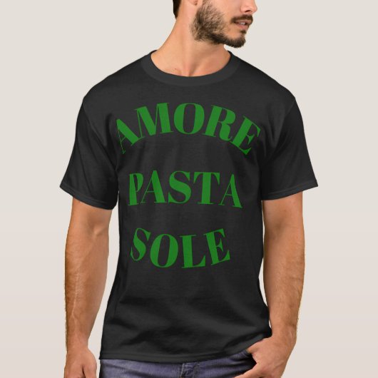 T-shirt Amore Pasta Sole Italien (Devant)