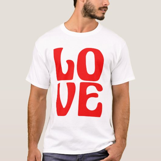 T-SHIRT AMOUR. (Devant)