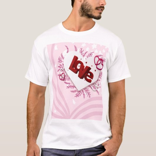 T-shirt Amour 3D (Devant)