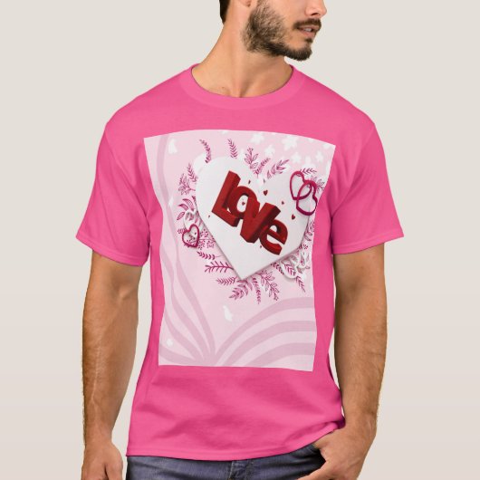 T-shirt Amour 3D (Devant)