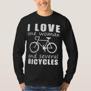 T-shirt Amour à pédale - Drôle I Love One Woman and Se