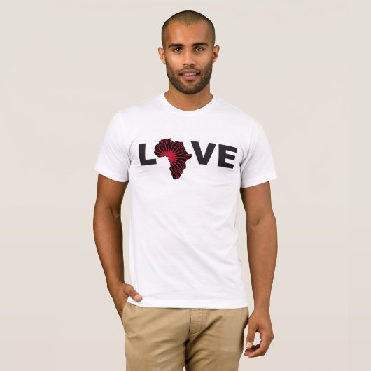 T-SHIRT AMOUR AFRIQUE (Devant entier)