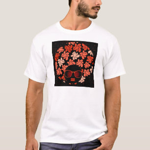 T-shirt Amour Afro Rouge Corail Oreiller