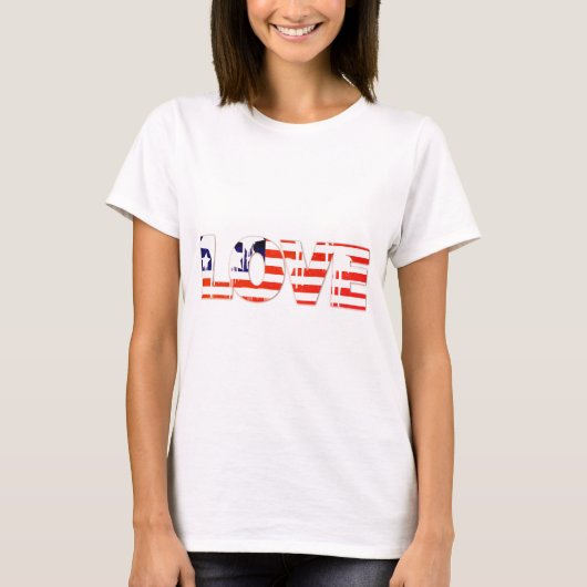 T-shirt Amour américain (Devant)