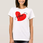 T-shirt Amour (Amour En Français) (Devant)