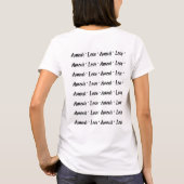 T-shirt Amour (Amour En Français) (Dos)