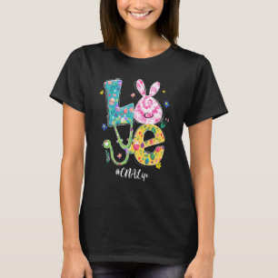 T-shirt Amour amusant Bunny Cna Vie Pâques Infirmière Stet