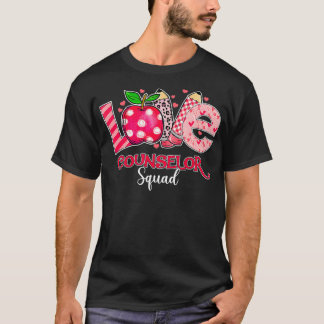 T-shirt Amour amusant Conseiller Escouade Enseignant Valen