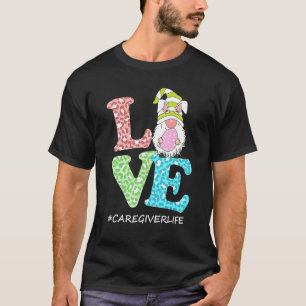 T-shirt Amour amusant Gnome aidant à la vie Leopard heureu