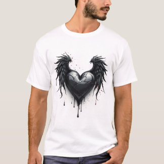 T-shirt amour ange brisé