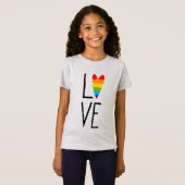 T-Shirt Amour arc-en-ciel (Devant entier)