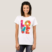 T-shirt Amour arc-en-ciel (Devant entier)