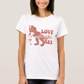 T-shirt Amour-Asaurus Rex drôle (Devant)