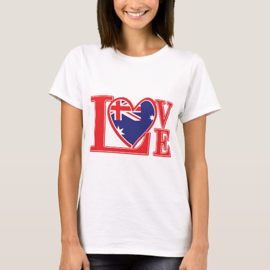 T-shirt Amour-Australie (Devant)