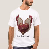 T-shirt « Amour avec des ailes » (Devant)