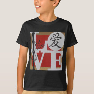 T-shirt AMOUR avec le caractère chinois