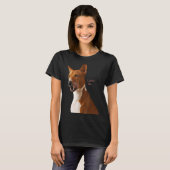T-shirt Amour Basenji Chien Maman Papa Chiot Mignonne Anim (Devant entier)