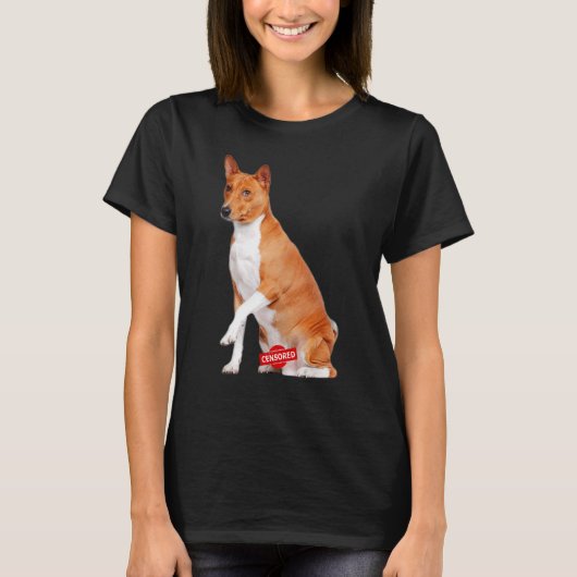 T-shirt Amour Basenji Chien Maman Papa Chiot Mignonne Anim (Devant)