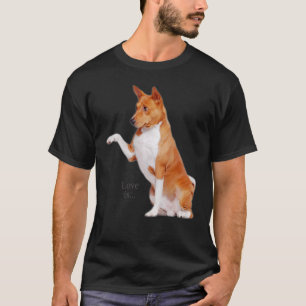 T-shirt Amour Basenji Chien Maman Papa Chiot Mignonne Anim