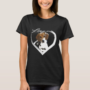 T-shirt Amour Beagle Hound Chien Chien Chien Chien