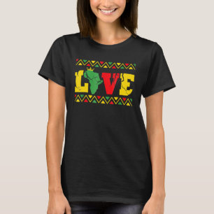 T-shirt Amour Black Histoire Mois Melanin African Pride Ho